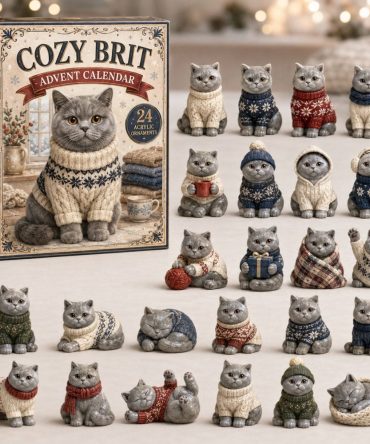 British Dog Advent Calendar — 24-Day Cozy Countdown With Classic Brit Acrylic Charms, Union Jack Motifs & Gift-Ready Box