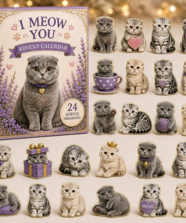 Cat Lovers Advent Calendar — 24-Day Cozy Countdown With Cute Cat Acrylic Charms, Meow-Themed Ornaments & Gift Packaging