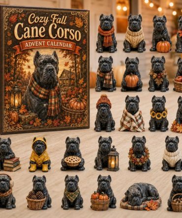 Cozy Fall Cane Corso Dog Advent - 24 Acrylic Charms Autumn Dog Lover Countdown, Gift For Cane Corso Owners 2026