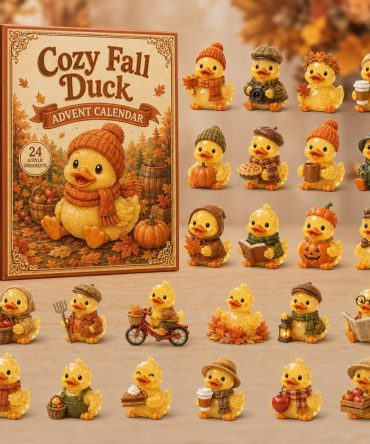 Cozy Fall Duck Advent - 24 Acrylic Charms Autumn Duck Décor Holiday Countdown Gift For Bird & Duck Lovers 2026