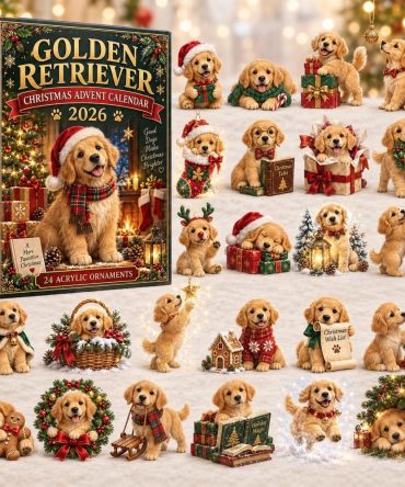 Cozy Golden Retriever Christmas Countdown 2026 — 24-Day Acrylic Charm Advent For Dog Lovers & Warm Holiday Traditions