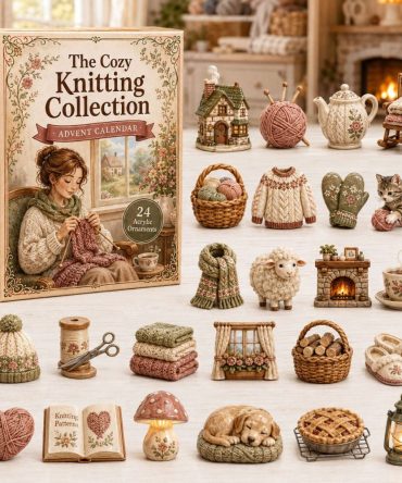 Cozy Knits Advent Calendar 2026 – 24-Day Acrylic Charm Countdown, Warm Knitting-Themed Mini Charms For Crafters & Gifts
