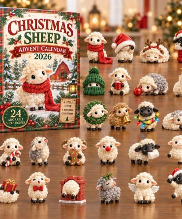 Cozy Scarf Christmas Sheep Advent Calendar 2026 — 24-Day Charming Acrylic Sheep Charms With Winter Scarf Designs For Holiday Cheer