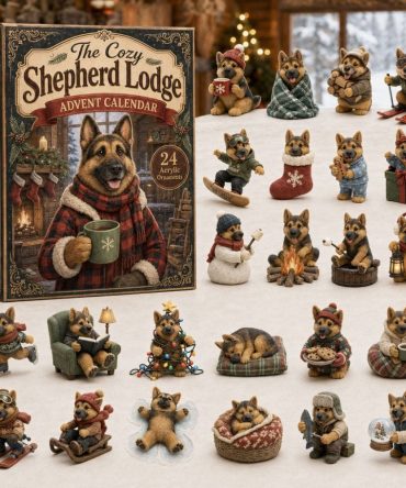 Cozy Shepherd Lodge 2026 Acrylic Advent Calendar — 24-Day Charm Countdown With Cottage & Shepherd Motifs For Homey Gifts