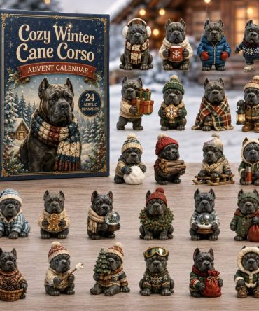 Limited-Edition 2026 Cane Corso Winter Advent Calendar - 24 Acrylic Charms, Holiday Countdown Gift For Large Dog Lovers & Collectors