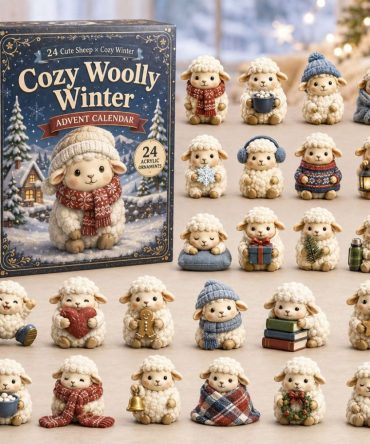 Cozy Woolly Winter 2026 Advent — 24 Warm Acrylic Charms, Hygge-Inspired Countdown Calendar & Gift For Cozy Season Lovers