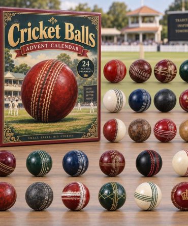 2026 Cricket Ball Advent Calendar — 24-Day Collectible Acrylic Charms For Cricket Fans, Festive Holiday Gift & Stocking Stuffer
