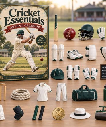 Cricket Essentials Fan Advent — 24-Day 2026 Acrylic Charm Countdown With Bats, Balls & Gear — Perfect Gift For Cricket Supporters