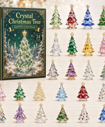 2026 Crystal Christmas Tree Advent Calendar - 24-Day Acrylic Charm Countdown, Sparkling Holiday Decor & Gift For Tree Lovers