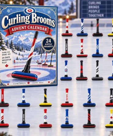 Curling Brooms Collector Countdown — 24-Day 2026 Acrylic Charm Advent Spotlighting Iconic Brooms, Brush Styles & Curling Culture