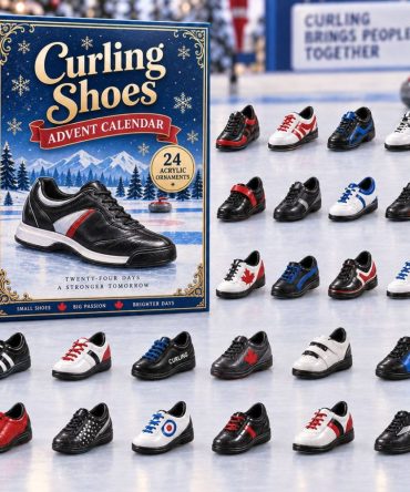 Curling Shoes Countdown Advent — 24-Day 2026 Acrylic Charm Set Featuring Curling Footwear, Gear & Collectible Winter Sport Tokens