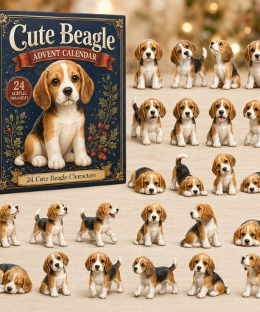 Cute Beagle Advent Calendar 2026 — 24-Day Holiday Countdown With Adorable Beagle Acrylic Charms & Daily Puppy Surprises