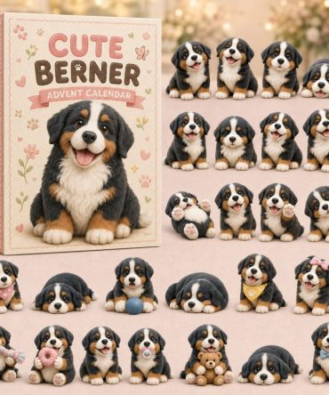 Cute Berner Advent Calendar 2026 — 24 Days Of Bernese Dog-Themed Acrylic Charms, Perfect Holiday Gift For Dog Owners & Collectors