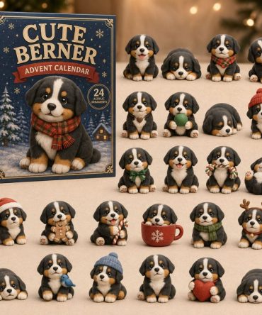 Berner Winter Wonderland Advent Calendar 2026 — 24 Cozy Days With Bernese Mountain Dog Acrylic Charms & Seasonal Keepsakes