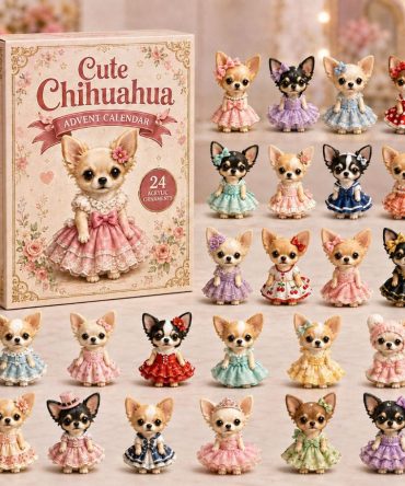 2026 Chihuahua Mini Advent Calendar — 24-Day Cute Countdown With Tiny Acrylic Charms, Perfect Gift For Chihuahua Fans And Collectors