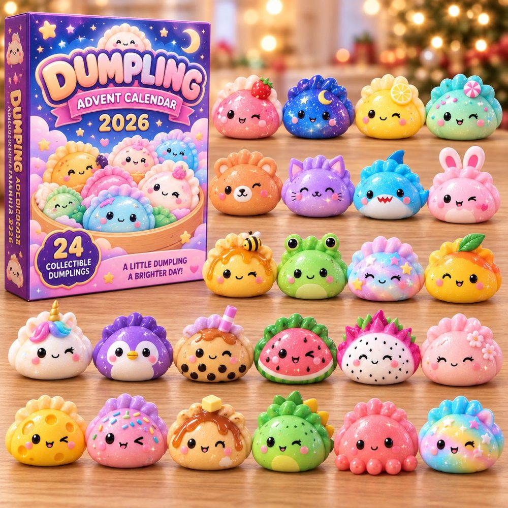2026 Cute Dumpling Friends Advent Calendar — 24-Day Acrylic Charm Countdown With Adorable Kawaii Dumpling Pal Charms