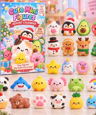Mini Cute Figures Advent Calendar 2026 — 24-Day Surprise With Acrylic Mini Charms , Small Collectibles, Holiday Stocking Gifts