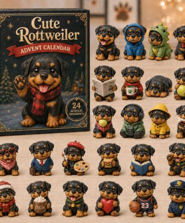 Adorable Rottweiler Advent Calendar 2026 — 24 Charming Days With Handcrafted Acrylic Charms For Dog Lovers & Festive Keepsakes