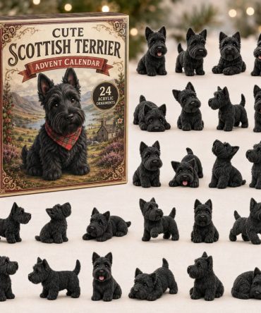 Adorable Scottish Terrier Advent 2026 - 24-Day Acrylic Charm Countdown Calendar, Perfect Stocking Stuffer For Dog Fans