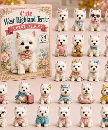 2026 West Highland Terrier Advent Calendar — 24-Day Cute Westie Countdown With Collectible Acrylic Charms, Gift For Westie Owners