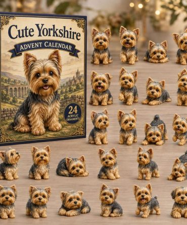 Cute Yorkshire Terrier Advent Calendar 2026 — 24-Day Puppy-Themed Countdown With Charming Acrylic Charms, Ideal Gift For Yorkie Fans