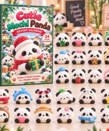 Cutie Mochi Panda Advent Calendar — 24 Adorable Mochi Panda Surprises With Acrylic Charms, Soft Kawaii Countdown For Kids & Collectors