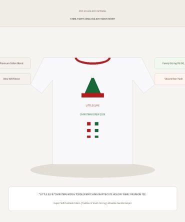 "Little Elfie" Christmas Kids & Toddler Matching Shirt — Cute Holiday Family Reunion Tee
