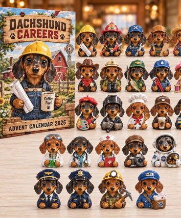 Dachshund Careers Holiday Countdown Calendar 2026 — 24 Profession-Themed Acrylic Charms, Playful Christmas Gift For Dog Lovers & Collectors