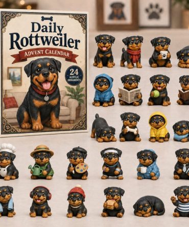 Daily Rottweiler Advent Calendar 2026 — 24-Day Counted Surprises With Cute Rottweiler Acrylic Charms, Perfect Dog Lover Gift