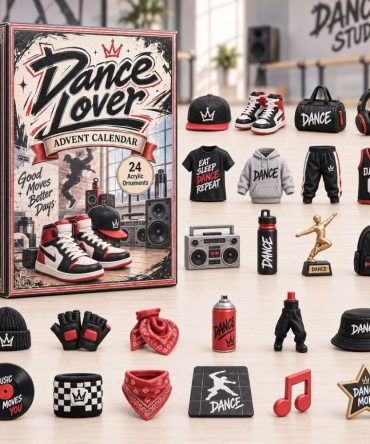 Dance Lover Boy 2026 Advent Calendar — 24-Day Countdown With Dynamic Acrylic Dance Charms, Perfect Gift For Young Male Dancers & Fans