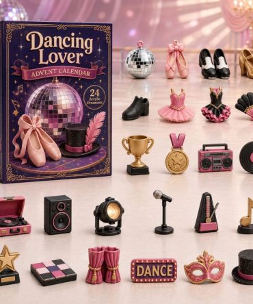 2026 Dancing Lover Countdown Calendar - 24-Day Acrylic Dance Charms, Romantic Valentine & Anniversary Gift For Couples And Dancers