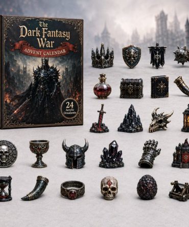 Epic Dark Fantasy War 2026 Advent Countdown Calendar With 24 Collectible Acrylic Charms — Gothic Holiday Gift For Gamers & Collectors