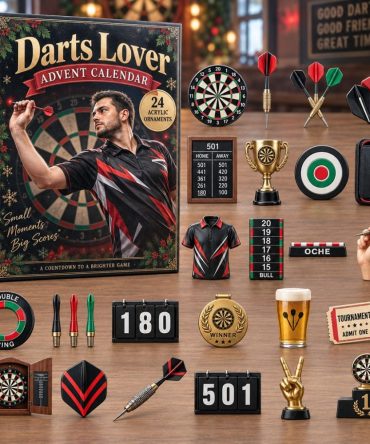 Darts Lover 24-Day Countdown Calendar 2026 — Target & Flight Acrylic Charms, Daily Darts Gifts For Enthusiasts, Collector Edition
