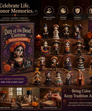 Day Of The Dead Memorial Charm Advent - 24 Acrylic Charms Honoring Loved Ones, Decorative Holiday Countdown Keepsake 2026