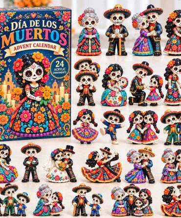 Family Of Remembrance Día De Muertos Countdown 2026 — 24 Family-Themed Acrylic Charms For Ofrenda, Keepsakes & Gifts
