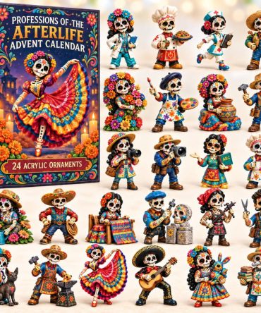 Occupations & Honored Trades Día De Muertos Calendar 2026 — 24 Professions-Themed Acrylic Charms For Ofrenda & Collector Displays