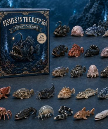 Deep Sea Fish 2026 Acrylic Advent Calendar — 24-Day Ocean Countdown With Colorful Fish & Underwater Collectible Charms