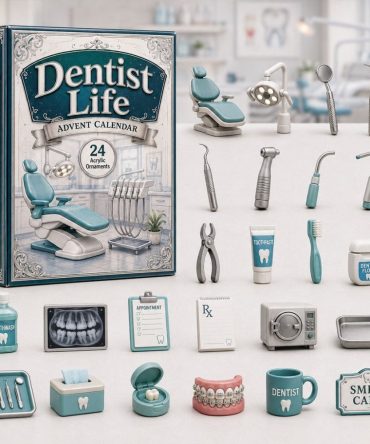 Dentist Life 2026 Advent Calendar — 24-Day Countdown With Dental-Themed Acrylic Charms, Perfect Gift For Dentists & Hygienists