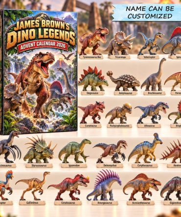 Dinosaur Advent Countdown Calendar 2026 — 24 Magical Days With Acrylic Dino Charms, Hanging Display & Gift-Ready Holiday Decor