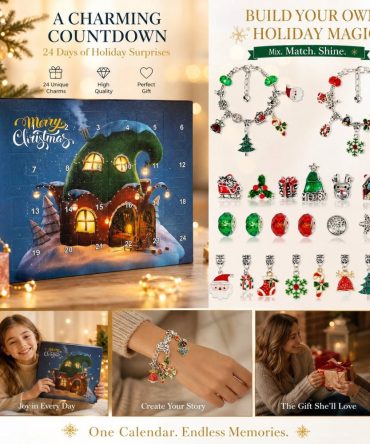 Diy Christmas 24-Day Creative Advent Calendar With 24 Acrylic Charms — 2026 Customizable Holiday Countdown For Crafters & Family Projects