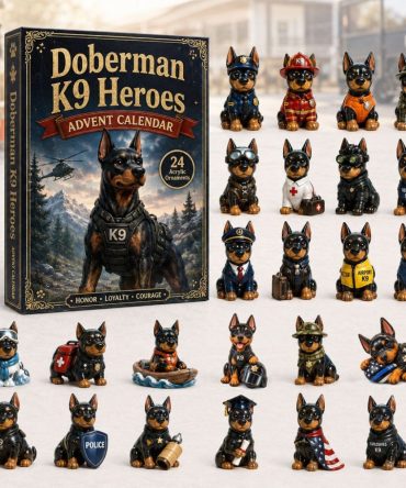 Doberman Career Day Advent Calendar 2026 — 24 Unique Acrylic Job-Themed Doberman Charms, Fun Countdown For Kids & Collectors