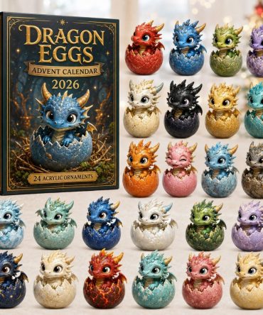2026 Dragon Eggs Advent Calendar - 24-Day Hatchling Acrylic Charms, Mystery Fantasy Countdown For Collectors