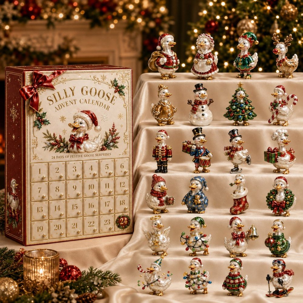 2026 Duck-Themed Holiday Countdown Calendar — 24 Cute Acrylic Duck Charms For Kids, Collectors & Cozy Seasonal Decor