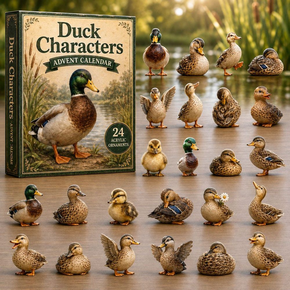 Quirky Duck Characters 2026 Advent — 24 Playful Acrylic Charms, Giftable Countdown Calendar For Kids & Collectors
