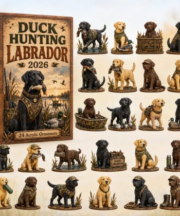 2026 Duck Hunting Labrador Countdown Calendar — 24 Outdoor-Themed Acrylic Charms, Gift For Hunters & Retriever Fans