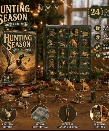 Duck Hunting Season 24-Day Advent Calendar 2026 — Field Acrylic Charms, Outdoorsman Countdown Gift For Hunters