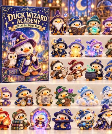 2026 Duck Wizard Academy Countdown Calendar — 24 Magical Acrylic Duck Charms, Fantasy-Themed Advent Gift For Kids & Fans