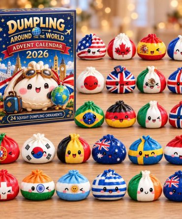 2026 Dumpling Around The World Advent Calendar — 24-Day Acrylic Charm Countdown Featuring International Kawaii Dumpling Designs
