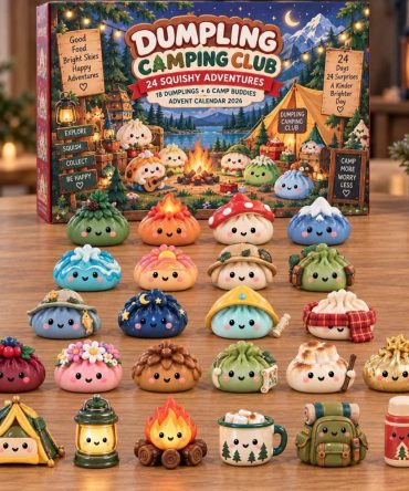 Dumpling Camping Club 2026 Holiday Countdown Calendar — 24-Day Acrylic Charm Advent With Outdoor-Themed Dumpling Collectibles