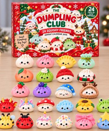 Dumpling Christmas Club 2026 Holiday Countdown Calendar — 24-Day Acrylic Charm Advent With Festive Dumpling Holiday Characters